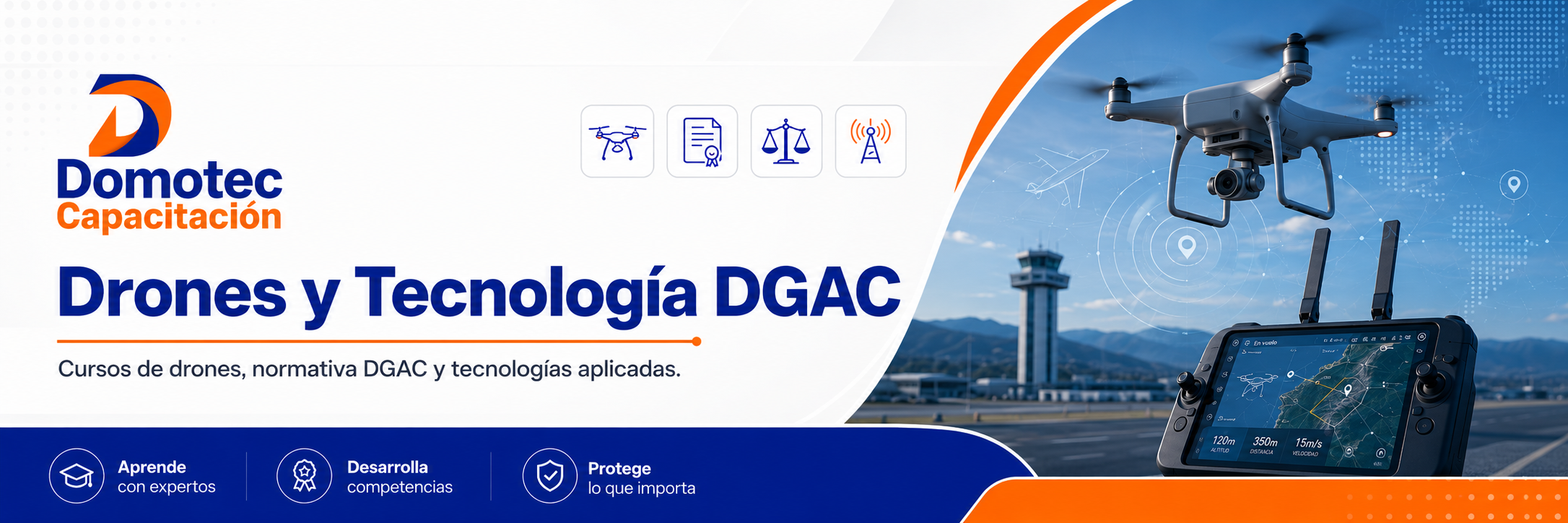 Cursos de drones, normativa DGAC y tecnologias aplicadas.